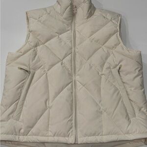 Cabela’s Goose Down Vest Cream Puffer Medium